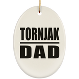 Tornjak Dad - Oval Ornament