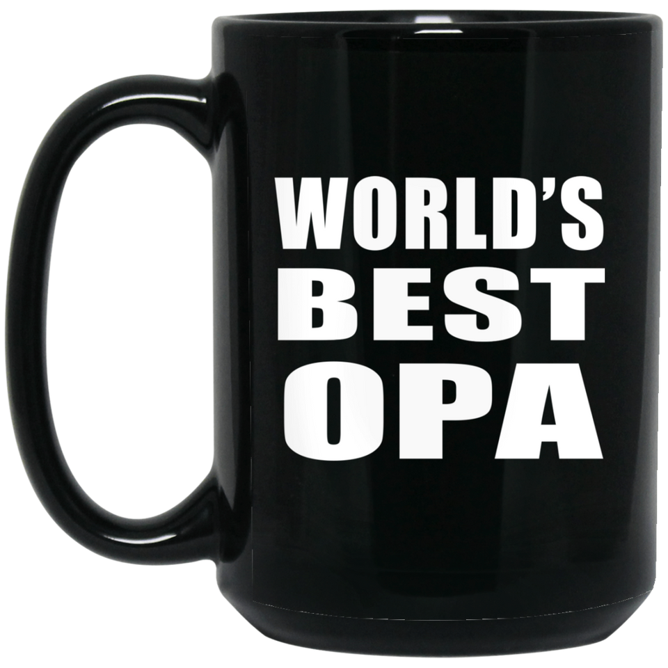 World's Best Opa - 15 Oz Coffee Mug Black