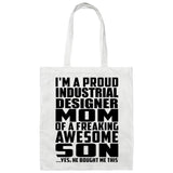 Proud Industrial Designer Mom Of Awesome Son - Tote Bag White