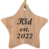 Kid Established Est. 2022 - Star Ornament C