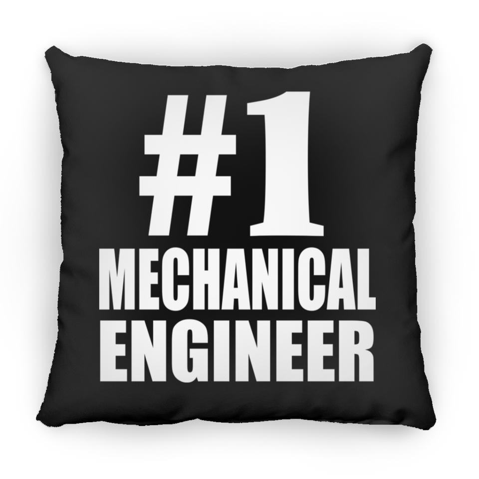 Number One #1 Mechanical Engineer - Throw Pillow Black