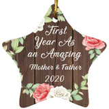 First Year As An Amazing Mother & Father 2020 - Star Ornament A