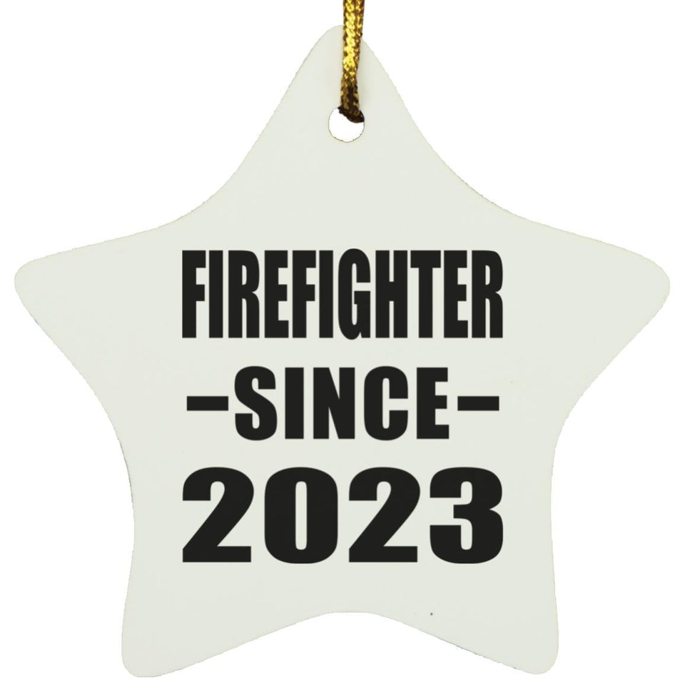 Firefighter Since 2023 - Star Ornament