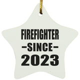 Firefighter Since 2023 - Star Ornament