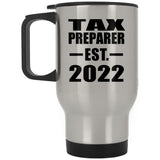 Tax Preparer Established EST. 2022 - Silver Travel Mug
