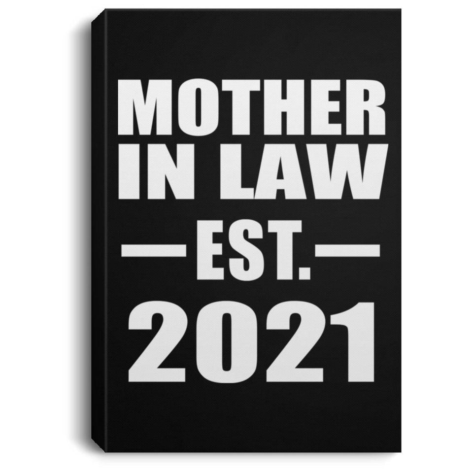 Mother In Law Established EST. 2021 - Canvas Portrait