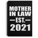 Mother In Law Established EST. 2021 - Canvas Portrait