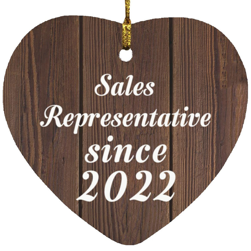 Sales Representative Since 2022 - Heart Ornament D