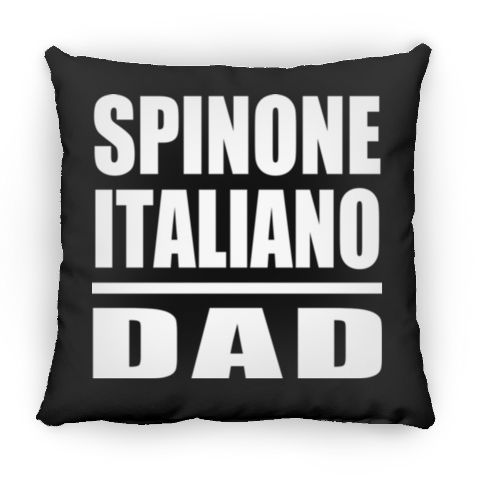 Spinone Italiano Dad - Throw Pillow Black