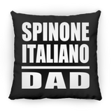 Spinone Italiano Dad - Throw Pillow Black