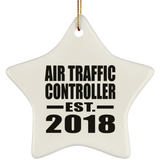 Air Traffic Controller Established EST. 2018 - Star Ornament