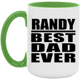 Randy Best Dad Ever - 15oz Accent Mug Green
