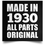 94th Birthday Made in 1930 All Parts Original - Poster Square