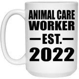 Animal Care Worker Established EST. 2022 - 15oz Coffee Mug