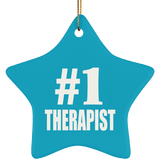 Number One #1 Therapist - Star Ornament