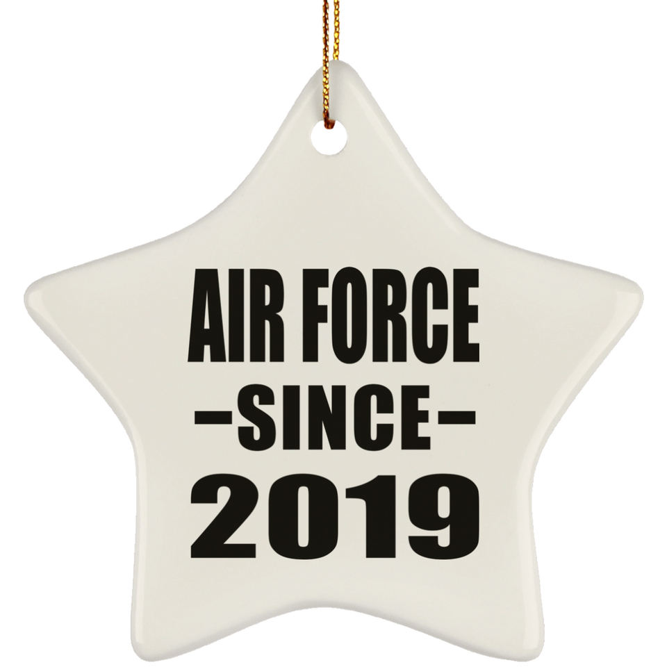 Air Force Since 2019 - Star Ornament