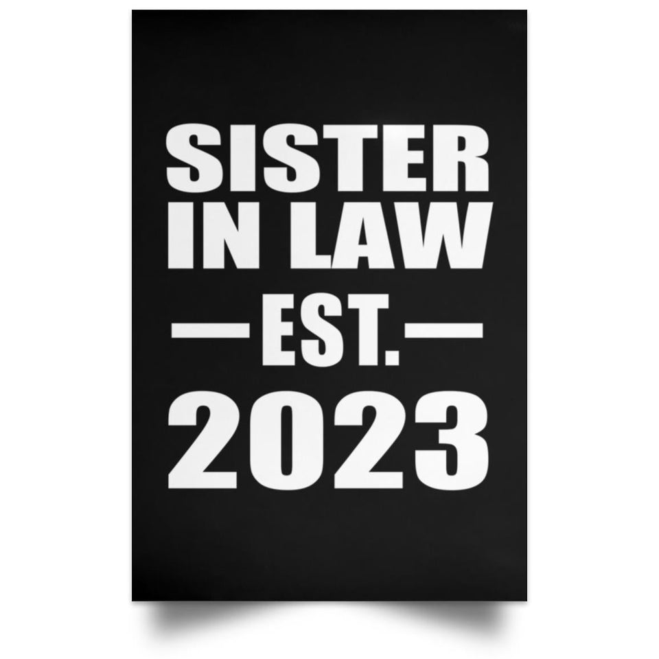 Sister In Law Established EST. 2023 - Poster Portrait