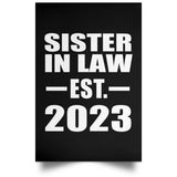 Sister In Law Established EST. 2023 - Poster Portrait
