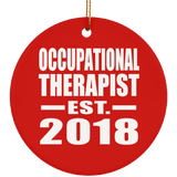 Occupational Therapist Established EST. 2018 - Circle Ornament