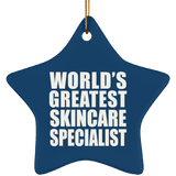 World's Greatest Skincare Specialist - Star Ornament