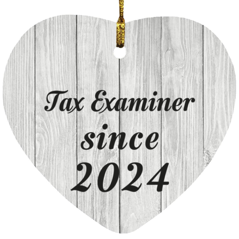 Tax Examiner Since 2024 - Heart Ornament F
