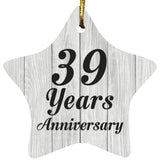 39th Anniversary 39 Years Anniversary - Star Ornament F