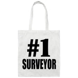 Number One #1 Surveyor - Tote Bag White