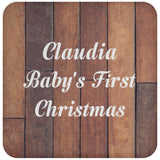 Claudia Baby's First Christmas - Drink Coaster E
