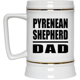 Pyrenean Shepherd Dad - Beer Stein