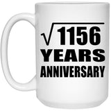 34th Anniversary Square Root of 1156 Years Anniversary - 15oz Coffee Mug
