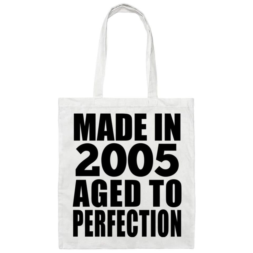 19th Birthday Made In 2005 Aged to Perfection - Tote Bag White