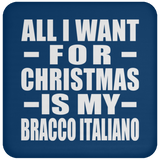 All I Want For Christmas Is My Bracco Italiano - Coaster