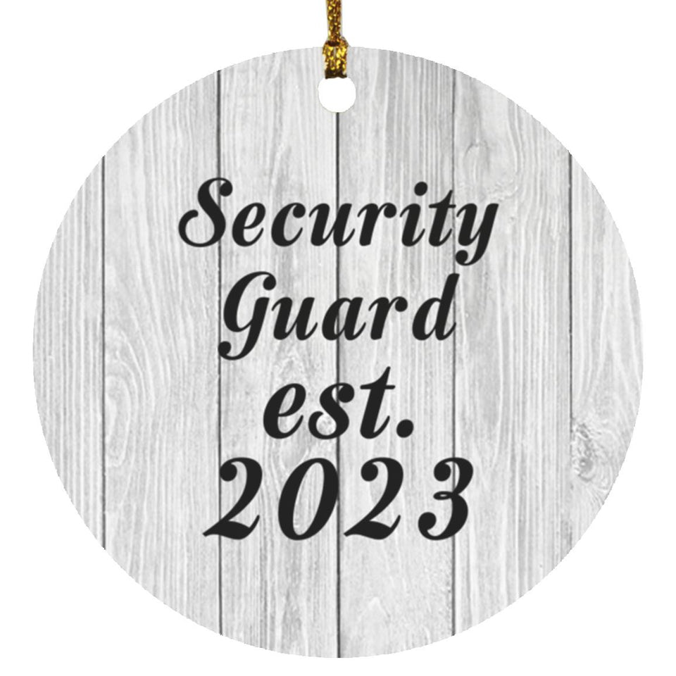 Security Guard Established Est. 2023 - Circle Ornament F