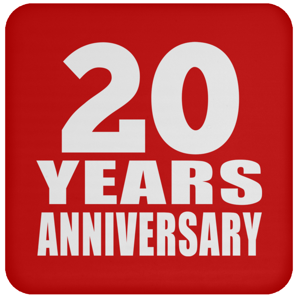 20th Anniversary 20 Years - Drink Coaster