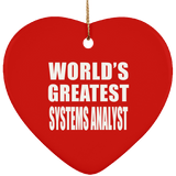 World's Greatest Systems Analyst - Heart Ornament