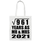 31st Anniversary Square Root of 961 Years As Mr & Mrs 2021 - Tote Bag White