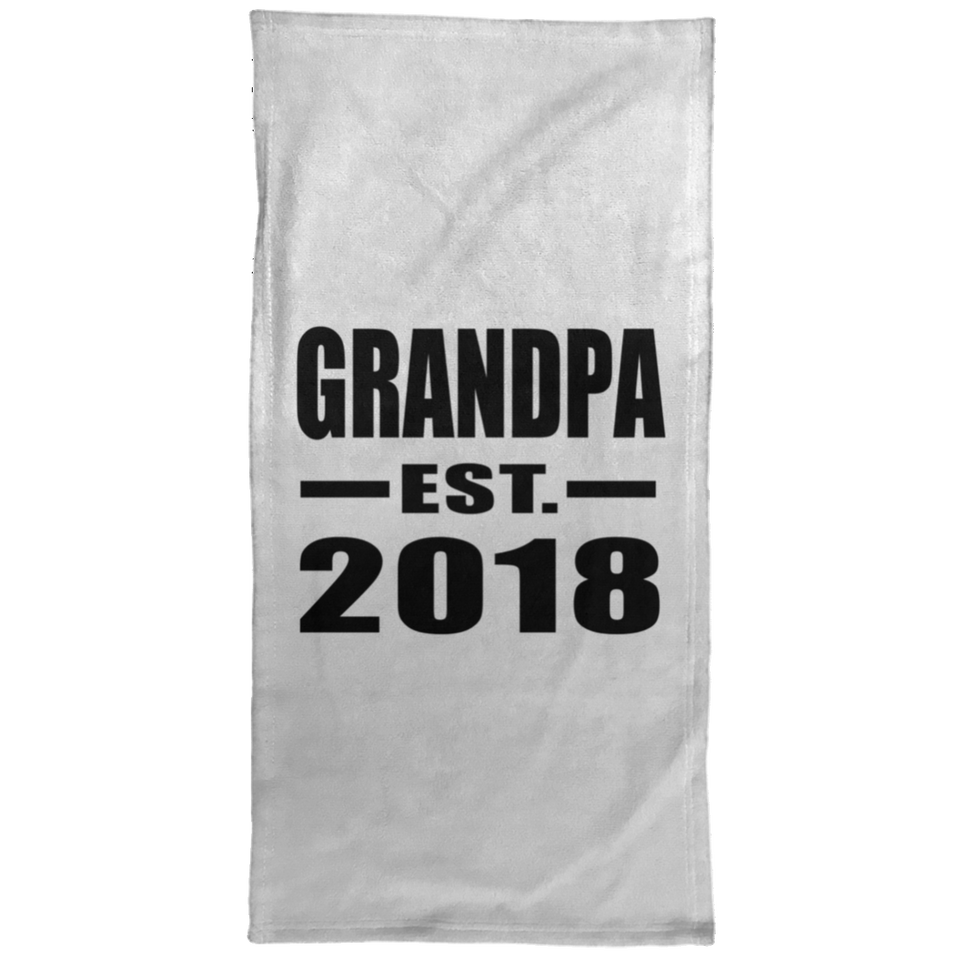 Grandpa Established EST. 2018 - Hand Towel