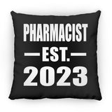 Pharmacist Established EST. 2023 - Throw Pillow Black