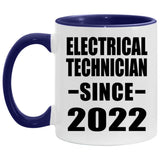 Electrical Technician Since 2022 - 11oz Accent Mug Purple