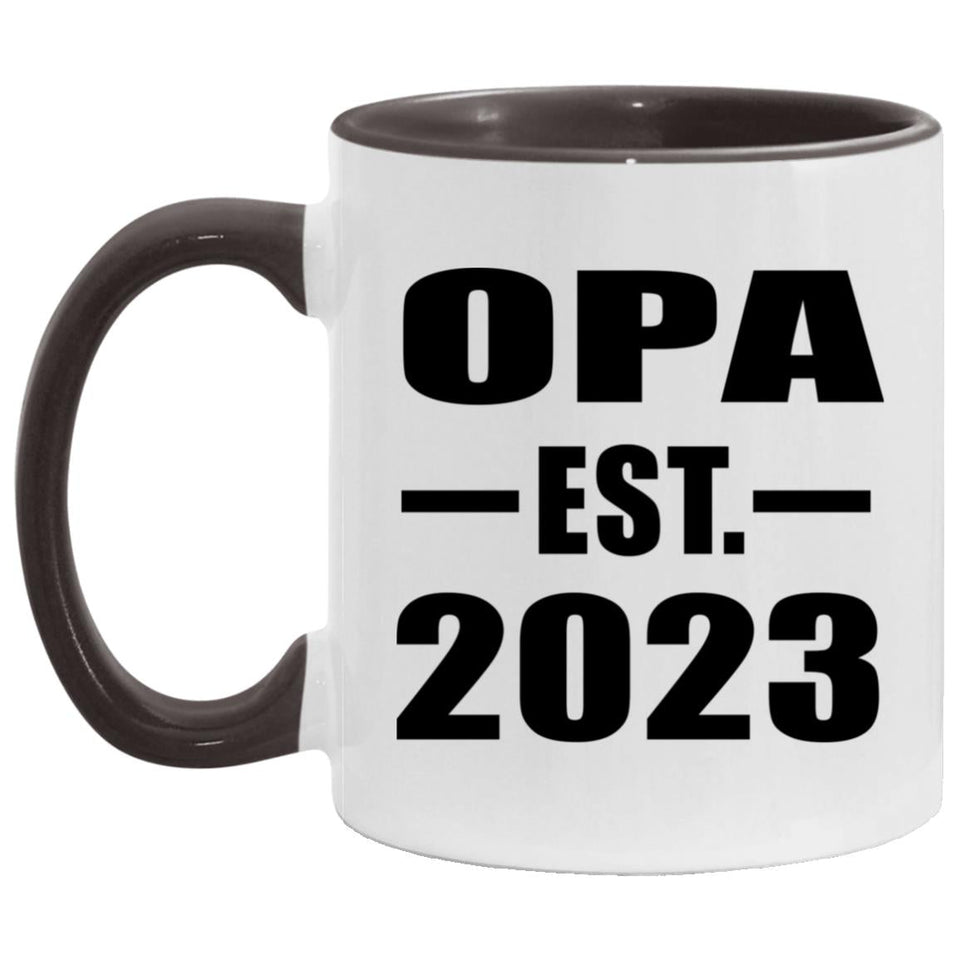 Opa Established EST. 2023 - 11oz Accent Mug Black
