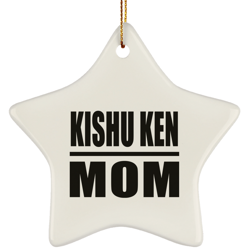 Kishu Ken Mom - Star Ornament