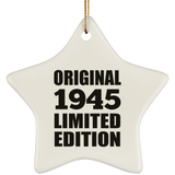 79th Birthday Original 1945 Limited Edition - Star Ornament