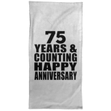 Happy 75th Anniversary 75 Years & Counting - Hand Towel