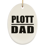 Plott Dad - Oval Ornament