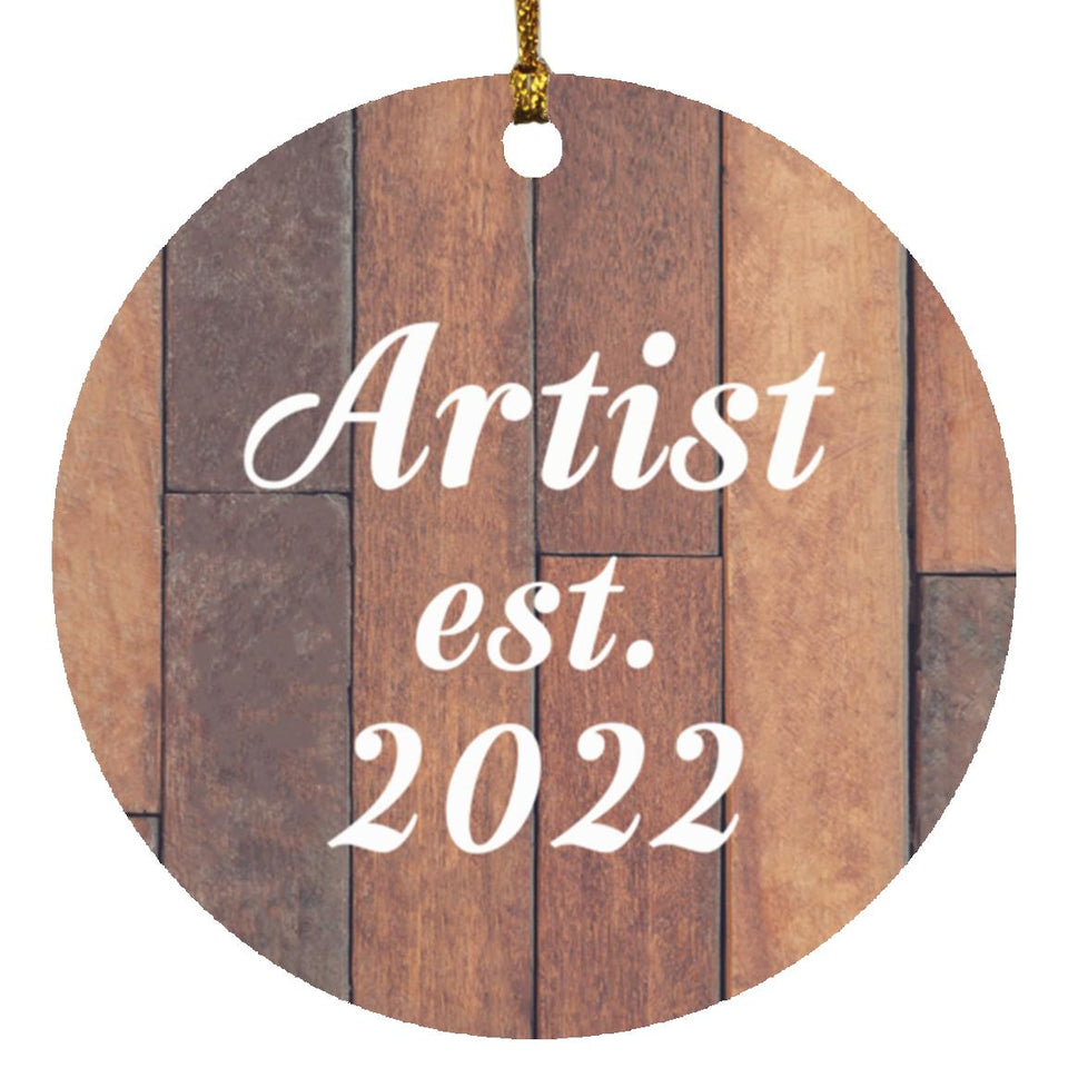 Artist Established Est. 2022 - Circle Ornament E