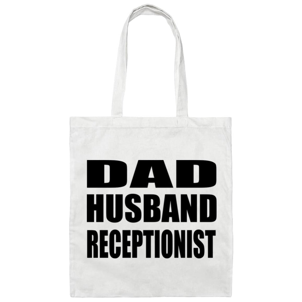 Dad Husband Receptionist - Tote Bag White