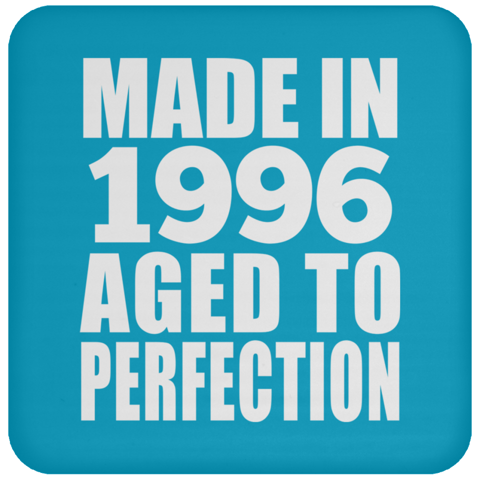 28th Birthday Made In 1996 Aged to Perfection - Drink Coaster