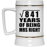29th Anniversary Square Root of 841 Years of Being Mrs Right - Beer Stein