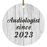 Audiologist Since 2023 - Circle Ornament F