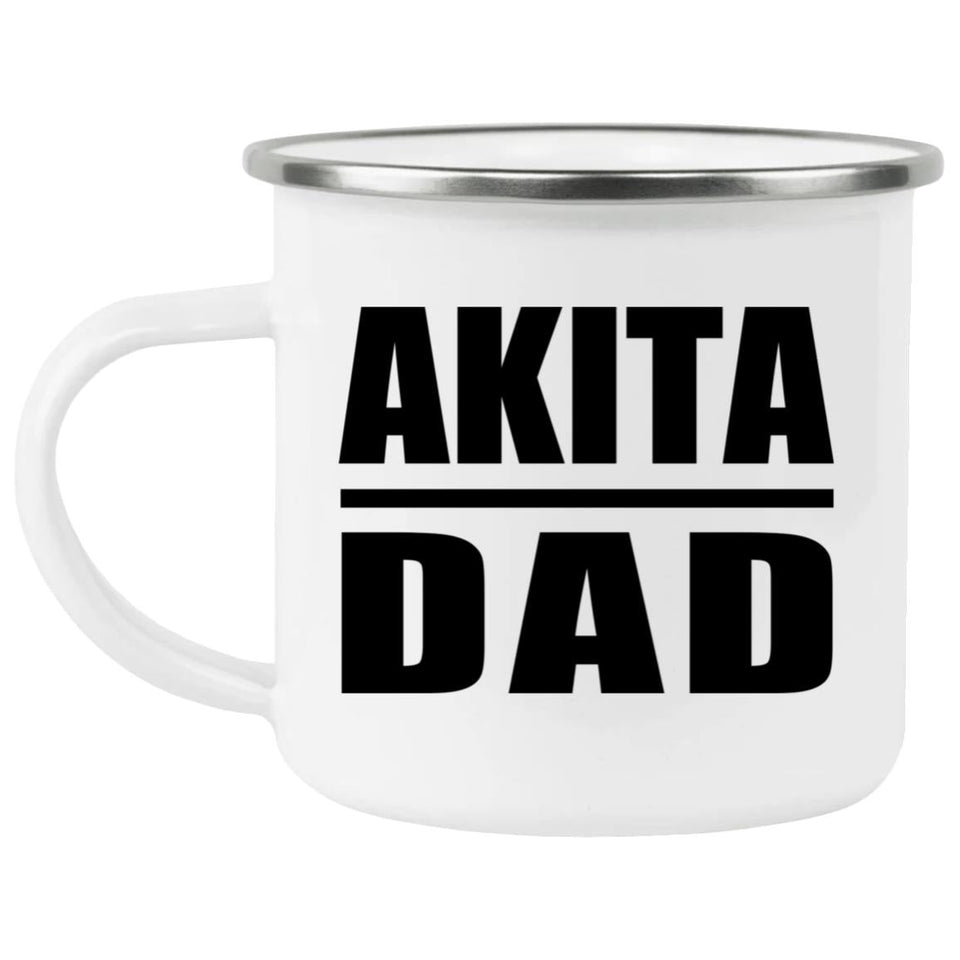 Akita Dad - 12oz Camping Mug
